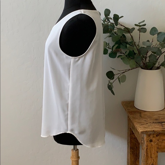 ANN TAYLOR ivory silk blend shell - Picture 3 of 6